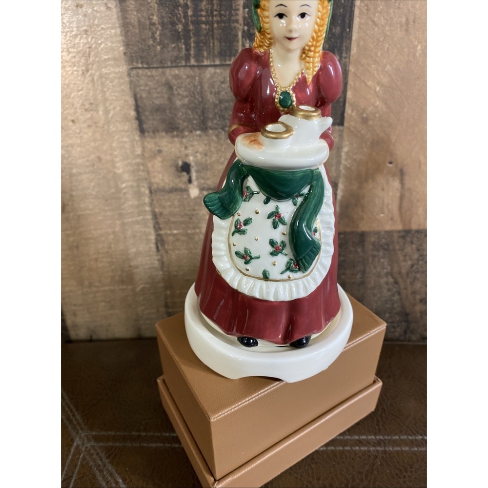 Claire Burke‎ Ceramic Incense Burner Christmas Pioneer Woman Prairie 6" Vtg 1999 - Picture 3 of 15